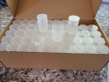 New Box 100 Square Coin Tubes 39mm Medallion Size Silver Rounds 1 oz Guardhouse picture