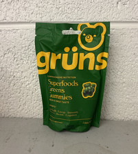 Adults Gruns Super Greens Gummies, Multivitamin Superfood Gummy Bears, Exp:1/27 picture