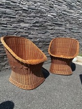 Vintage Rattan Wicker Chair Set picture