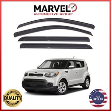 Out-Channel Window Sun Vent Visor Rain Guards Deflectors for Kia Soul 2014-2019 picture