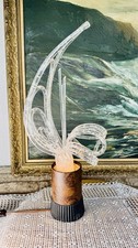 Vintage 1970s The Lights Fantastic Lucite Ribbon Sculptural Lamp MCM Model 5402 picture