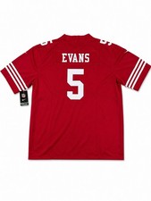 San Francisco 49ers Mike Evans #5 Nike Scarlet 2026 Official NFL Game Jersey picture