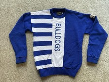 Vintage 80s Dehen Yale University Bulldogs Pullover Sweater Women’s Large Blue picture