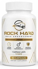 New Rock Hard Male Enhancement 60 Caps Performance Stamina Confidence Pack of 1 picture