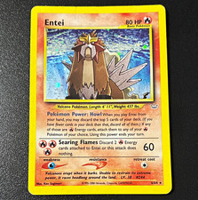 Pokemon TCG Entei 6/64 Neo Revelation Holo Rare Unlimited W/SWIRL🌀 picture