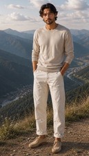 NWOT$235 IMOGENE + WILLIE Hencye Canvas Workpants Denim Mens 33x30” Double Knee picture