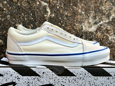 Vans VAULT OG Old Skool LX Premium Canvas Sneakers Classic White Blue Retro New picture