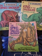 Vintage 1989 Michael Berenstain I Love Dinosaurs Book Lot of 3 Golden Look-Look picture