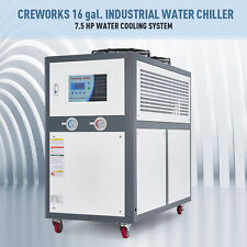 CREWORKS 5 Ton 7.5HP Air-cooled Industrial Chiller LCD Display 60L SS Water Tank picture