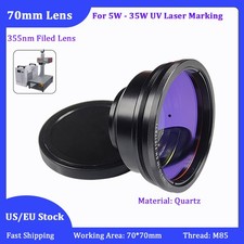 355nm UV 70*70mm Laser Quartz Field Lens For 10W 15W UV Laser Marking Machine US picture