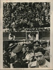 1947 Press Photo A riot in Mexico City's bull-fighting arena - lrx66633 picture
