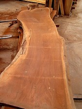 HUGE KILN DRIED BEAUTIFUL WALNUT TABLE SLAB FIGURE CROTCH CURLY 13 picture