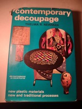 Contemporary Decoupage Thelma R. Newman Signed 1972 1st Ed Arts & Crafts DJ picture