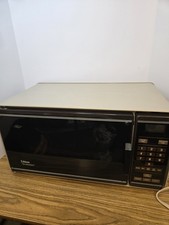 Vintage 1987 Litton Go-Anywhere Microwave Model 1437a Wood Grain Working W/ Cord picture