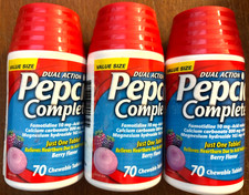 Pepcid Complete  70/ct Chew Tabs Cool BERRY *LOT OF 3* EXP: 05/2029 picture
