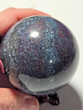STUNNING AMAZING 3 WAY KYANITE RUBY FUSCHITE  Sphere P61 picture
