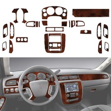 Birds Eye Brown Wood Grain Interior Dash Kit Sticker for Silverado/Tahoe/Sierra picture