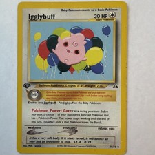 Pokémon Igglybuff Uncommon 1st Edition #40/75 Neo Discovery 2001 English picture