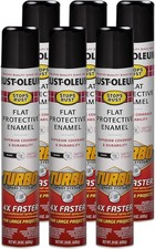 Rust-Oleum Stops Rust Turbo Spray System Spray Paint, 24 oz, Flat Black picture