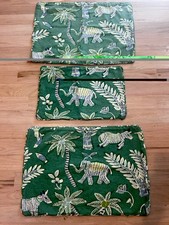 Thibaut “Goa Green” 2 Large Custom Pillow covers ,and  1 rectangular picture