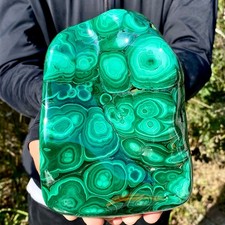 3.8LB Natural Polished Malachite Mineral freeform specimen Reiki Stone Healing picture