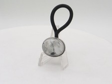 Navajo Sterling Silver White Buffalo Hair Tie by Scott Skeets picture