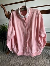 Vintage 80s-90s Alfred Dunner 2X Button Embroidered Pink Jacket picture