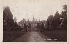 RPPC Worcestershire England Hanbury Hall Historic Home Photo Vtg Postcard J60 picture