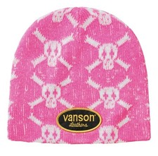 Supreme Vanson Leathers Skull Beanie Pink Supreme Fall Winter 2026 picture