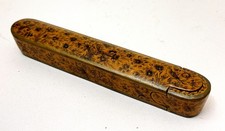 Antique Persian papier mache lacquer pen box Qalamdan picture
