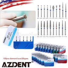 100Pcs/20Box AZDENT Dental Diamond Burs For High Speed Handpiece FG 1.6mm picture