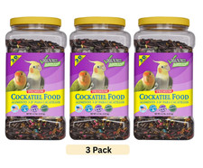 3-D Pet Products Premium Cockatiel Bird Food Seeds, with Probiotics4.5 lb 3 pack picture