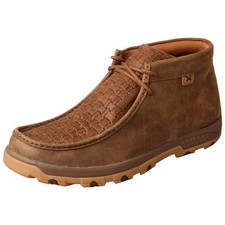 Twisted X Men's Chukka Driving Moc Moc Toe CellStretch, Bomber & Chocolate, 8 M picture