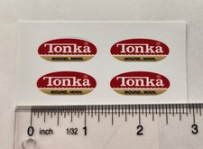 Tonka Logo Sticker 1964 To 1969 Vintage Truck Oval Vinyl Decals picture