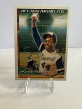 HANK AARON, 1994 TOPPS 20th ANNIVERSARY of #715 picture