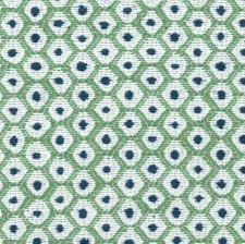 Thibaut InsideOut Dots OUTDOOR Fabric- Pixie / Kelly Green Marine 0.85 yd W73464 picture