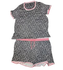 Secret Treasures Women’s 3X Pajama Set Gray Pink Short Sleeve Shorts NWT picture