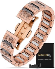 MagnetRX® Copper Bracelet for Men EllipseMAX 5X Strength Magnets (Viking Style) picture