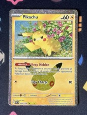 MISCUT 033/128 Holo PIKACHU RARE 30th Celebration Pokemon Rare (Miscut Card) picture