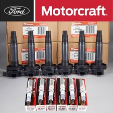 OEM 6P Ignition Coil DG520 + 6P Spark Plug SP520 For 2010-14 Edge 3.7L UF553 USA picture