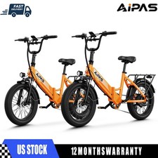 Aipas 2PCS 750W Folding Fat Tire Electric Bike 20