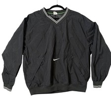 Vintage Nike Windbreaker Pullover Center Swoosh Logo Kangaroo Pocket Anorak XL picture