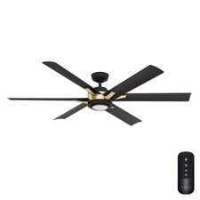 Casablanca Fan 65 inch Gold Outdoor Ceiling Fan with Light and Remote Control picture