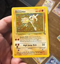 Wizards of the Coast Pokémon TCG Fossil Hitmonlee 7/62 Holo Rare Unlimited EN picture