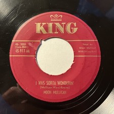 Moon Mullican – I Was Sorta Wonderin' / The Leaves Mustn't Fall, 1950 KING 45 picture
