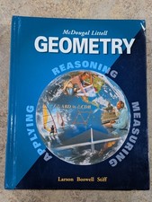 McDougal Littell Geometry 2001 USED Good Condition 0395937779 picture