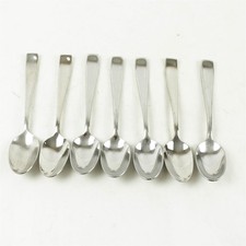 Lot of 7 Oneida MODA Stainless Oval Soup Spoons picture