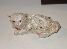Taylor Avedon Collectible trinket box cat authentic new +box $140 picture