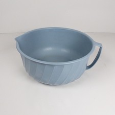 Vintage Shamrock Neatway Blue Swirl Mixing Bowl with Handle 2.5 Qt 10 Cups Retro picture