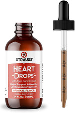 Strauss Naturals Heart Drops, Mistletoe & Aged Garlic Extract, 100Ml | Natural H picture